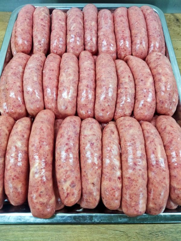 Beef and Cheese Sausages